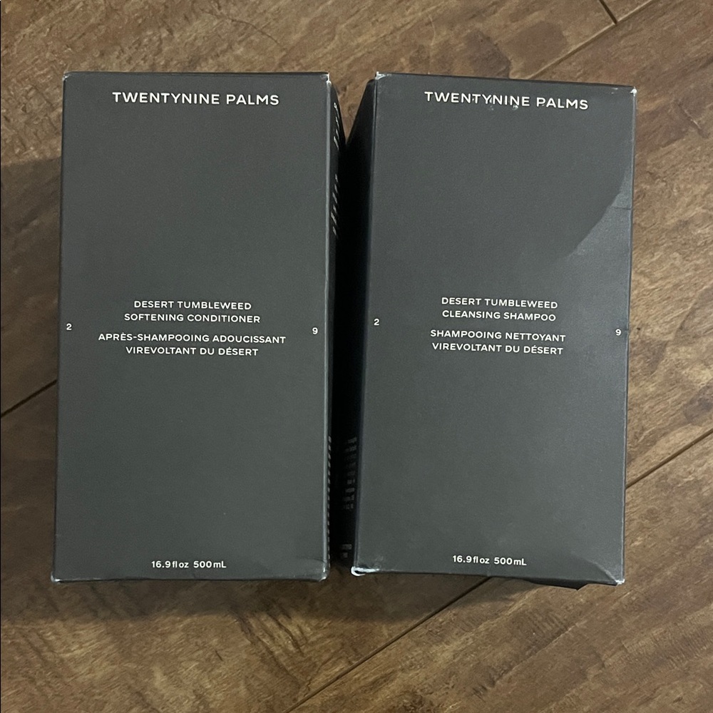 Twenty nine Palms shampoo and conditioner 500 mL each